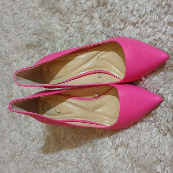 NWOT Jessica Simpson Hot Pink Pumps - Picture 9 of 9